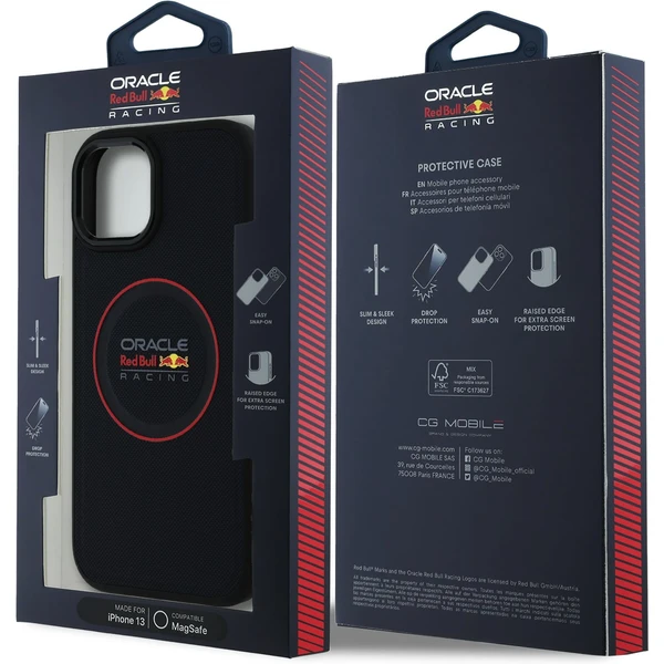 Oracle Red Bull Racing PU Leather Red Ring MagSafe kryt iPhone 13 modrý - Pouzdra - Obrázek b36e688f30be4e4e8209d97409e90c8f