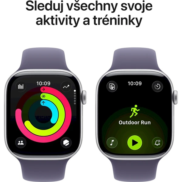 Apple Watch Series 11 Cellular (46mm) Stříbrný hliník s mlžně fialovým sportovním řemínkem M/L (Další) - Chytré hodinky - Obrázek b3a9e20aceab466e9642056929352ea9
