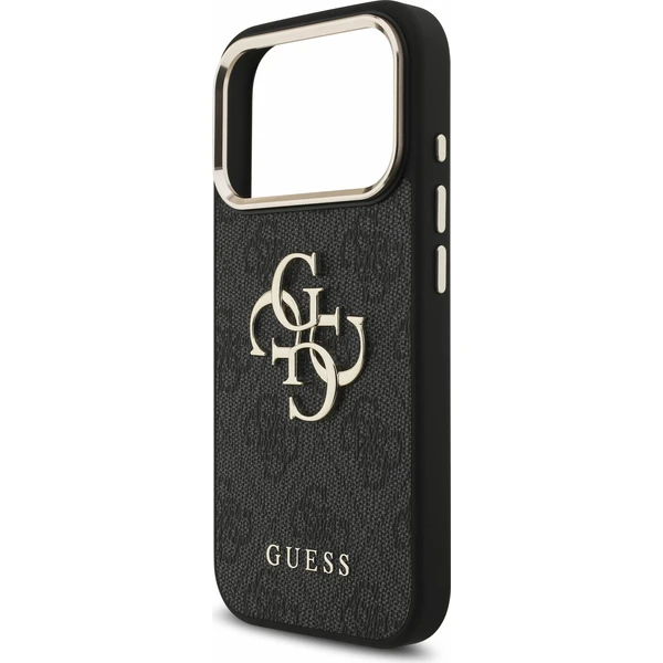 Guess PU 4G Metal Logo Strap kryt iPhone 18 Pro černý - Pouzdra - Obrázek b3daa31693c54f11b46f7b99d9746254