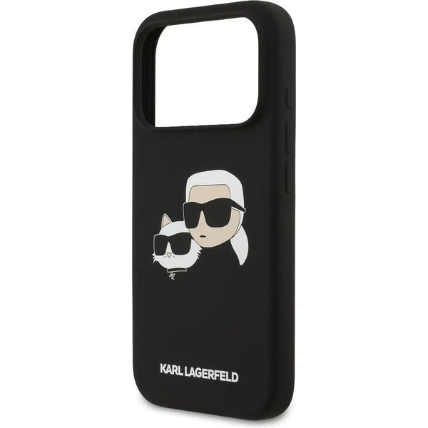 Karl Lagerfeld Liquid Silicone Double Heads MagSafe kryt iPhone 17 Pro černý - Pouzdra - Obrázek b407c26bfd864656aa5b38810a58a365