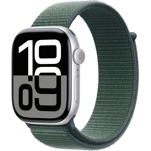 Apple Watch 44/45/46/49mm jezerně zelený provlékací sportovní řemínek