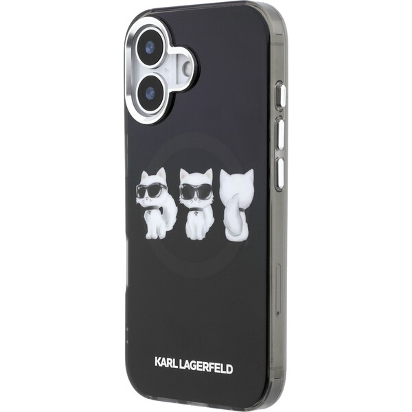 Karl Lagerfeld IML Choupette Trio Watercolor MagSafe kryt iPhone 17 černý - Pouzdra - Obrázek b41ab592d77e46a0912309e6beaffc32