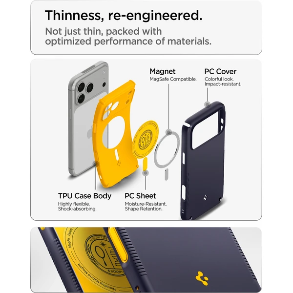 Spigen Nano Pop Hybrid MagSafe kryt iPhone 18 Pro Max/17 Pro Max blueberry navy - Pouzdra - Obrázek b41b8b3045a246bbb1aee774b101669a