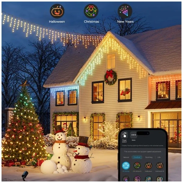 Govee Smart LED dekorativní rampouchy RGB Matter, 10m - Chytrá osvětlení - Obrázek b43e8abdae764db7baee7b0437696b2a
