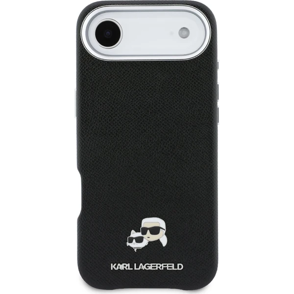 Karl Lagerfeld PU Karl and Choupette Heads Pins MagSafe kryt iPhone Air černý - Pouzdra - Obrázek b468bd466649400d8f304c9016ed93d9