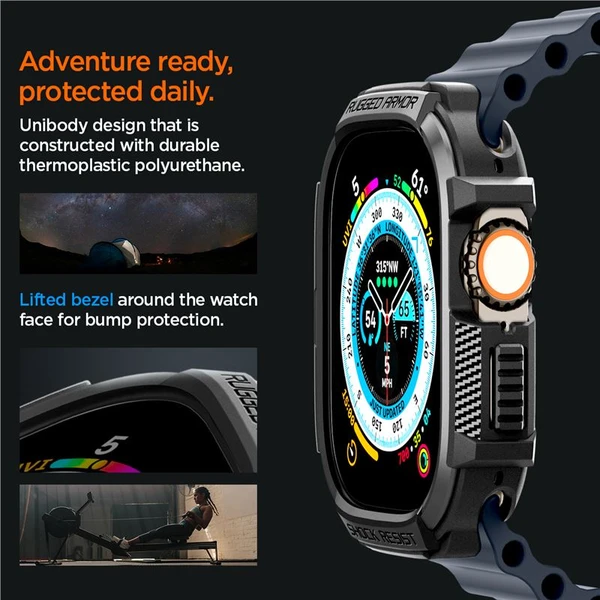 Spigen Rugged Armor kryt Apple Watch Ultra 3/2/1 (49mm) černý - Pouzdra - Obrázek b46a473a436b4be288958471b0a38f5d