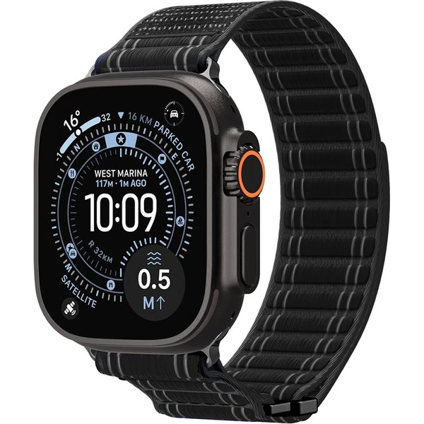 Spigen Fabric Band řemínek (hook-and-loop) Apple Watch 49/46/45/44mm černý - Řemínky - Obrázek b48388ee551b49e39ee19730354b8353