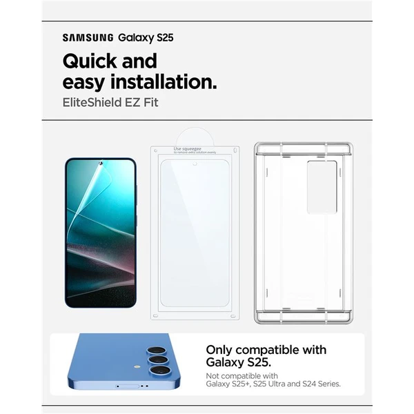 Spigen EliteShield EZ Fit HD ochranná fólie Samsung Galaxy S25 - Ochranné folie a skla - Obrázek b484a7b0ee3f4c248a9778ed0c339638