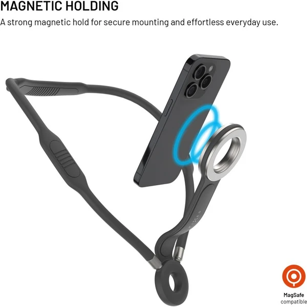 FIXED Creator Neck Phone Holder MagSafe držák na krk šedý - Držáky - Obrázek b486d7a1f7844a9d9bc1837c75105907