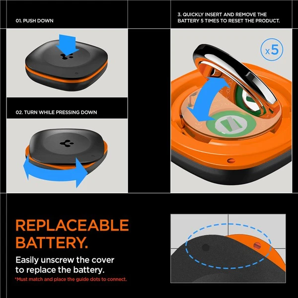 Spigen Bluetooth Tracker TagMe lokátor s Apple Find My černý - Lokátory - Obrázek b4a9c7a2afa74f86903fc8ca5d1c26b4