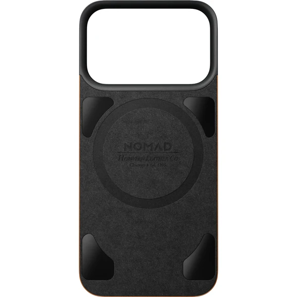 Nomad Magnetic Leather Back (Horween) MagSafe kožený kryt iPhone 18 Pro Saddle - Pouzdra - Obrázek b4b36a8cf92d4c919257bbfff9c68dfc