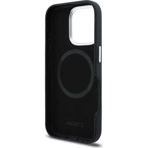 Lacoste PVC Iconic Petit Pique Metal Logo MagSafe kryt iPhone 16 Pro Max černý - Pouzdra - Obrázek b4d812a29ffb4b0d8132a04cb7b2843b