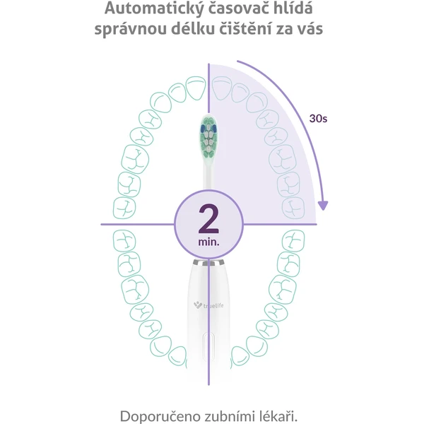 TrueLife SonicBrush Clean30 Duo sonický kartáček bílý/černý - Zubní kartáčky - Obrázek b4db95f1589f46daa54841a15ebc6f11