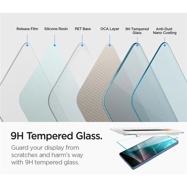 Spigen Glass tR EZ Fit HD sklo Samsung Galaxy S25 Ultra čiré (2 ks) - Ochranné folie a skla - Obrázek b506b35427114471a592069b56ee963d