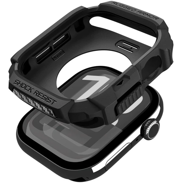 Spigen Rugged Armor 2 pouzdro Apple Watch 11 (46mm) matte black - Pouzdra - Obrázek b52a5e53c4c34758b7854a943a50f703