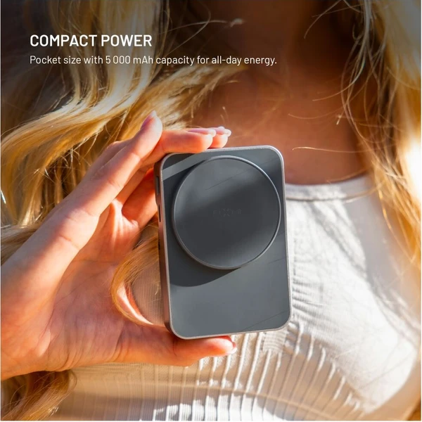 FIXED MagZen 5 Stand MagSafe powerbanka 5000 mAh se stojánkem (20W) šedá - Powerbanky - Obrázek b573046e06cf49fc85b2d2ee26cc4879