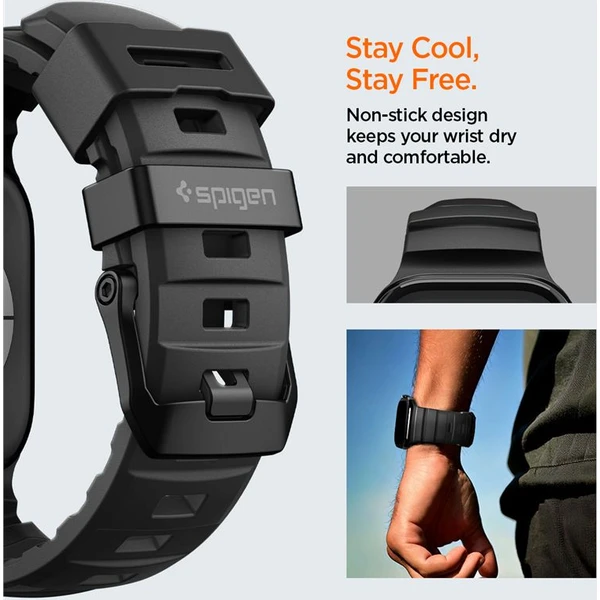 Spigen Silicone Band řemínek Apple Watch 49/46/45/44mm černý - Řemínky - Obrázek b5767d706b804c30af0655c4bf8f44ee
