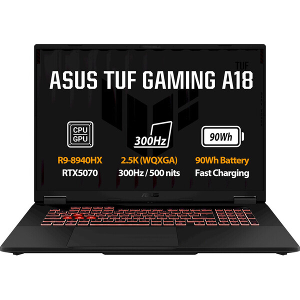 ASUS TUF Gaming A18 (FA808PP-TT010WZ) RTX 5070 šedý