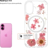 FIXED MagBloom kryt s MagSafe Apple iPhone 16 Pink Blossom - Pouzdra
