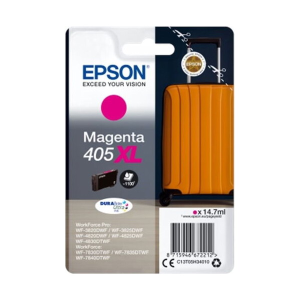 Epson 405XL Suitcase DURABrite Ultra Purpurový