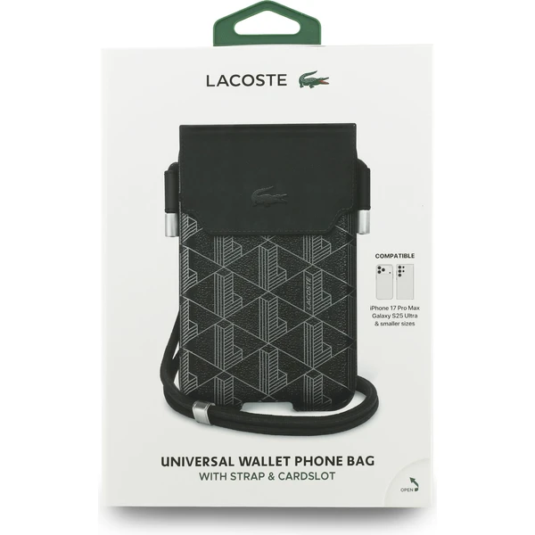 Lacoste PVC Blend Monogram Metal Logo kapsa na telefon XL černá - Pouzdra - Obrázek b5b47af081714c8fa831d4271f0acfb8