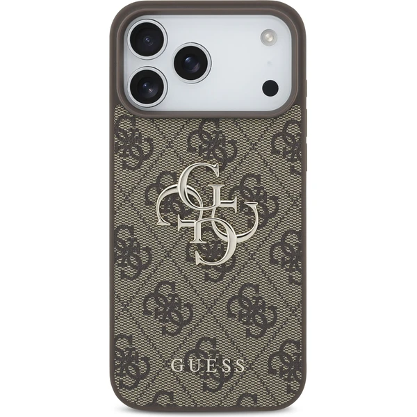 Guess PU 4G Metal Logo kryt iPhone 17 Pro Max hnědý - Pouzdra - Obrázek b5c0d8a54dbc4b03ac89391280d55872