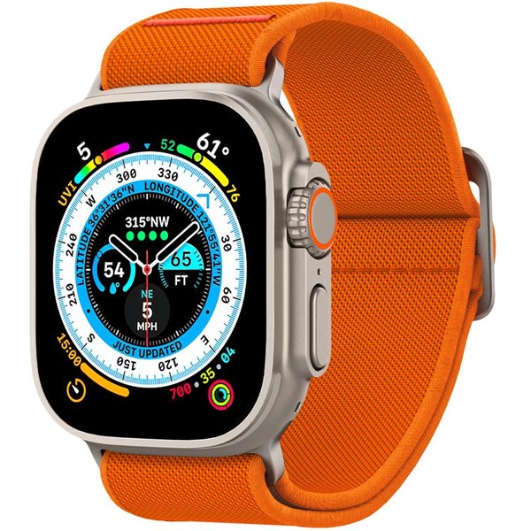 Řemínek pro Apple Watch 42/44/45/49mm Spigen Lite Fit Ultra - oranžový