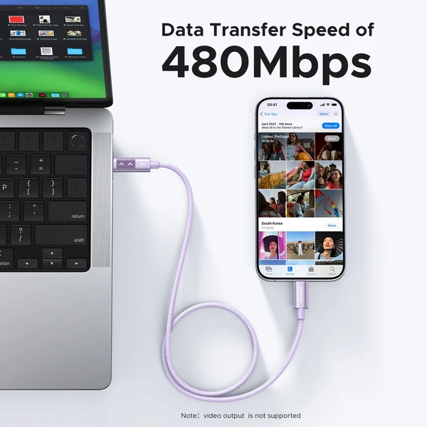 UGREEN Uno USB-C/USB-C napájecí kabel 100W 1m fialový - Kabely a redukce - Obrázek b5e71b8204344efa9eb4372e38b5027e