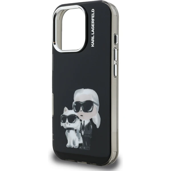 Karl Lagerfeld IML Aquarelle Karl and Choupette kryt iPhone 16 Pro černý - Pouzdra - Obrázek b5ea098c2dfb46b48e13bc2a27d221e4