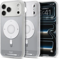 Spigen Ultra Hybrid MagSafe kryt iPhone 18 Pro Max/17 Pro Max classic silver - Pouzdra