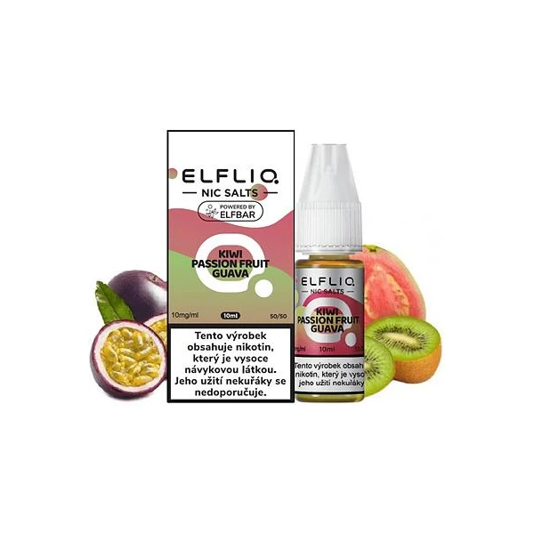 Elfliq Salt Kiwi, marakuja a guava 10ml (20mg) - E-liquidy - Obrázek b60f94e3df624a59961ee7e13709e656