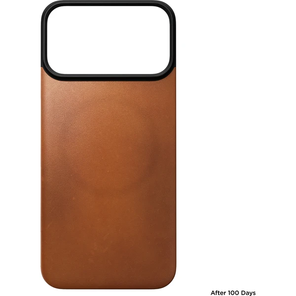 Nomad Magnetic Leather Back (Horween) MagSafe kožený kryt iPhone 18 Pro Max Saddle - Pouzdra - Obrázek b6103a55f3dd433d85f48c7626b75163