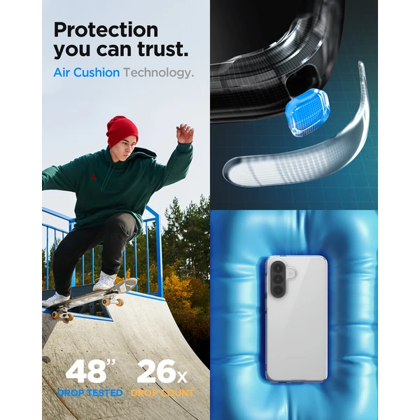 Spigen Liquid Crystal kryt Samsung Galaxy A57 5G crystal clear - Pouzdra - Obrázek b634cb22bd23451b9a8459c8cf3b7cba