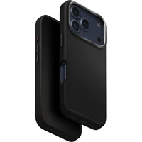 UNIQ Lyden Premium Leatherette MagClick MagSafe kryt iPhone 17 Pro Dallas Black - Pouzdra