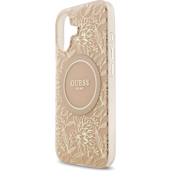 Guess IML Flowers Allover Strap MagSafe kryt iPhone 17 růžový - Pouzdra - Obrázek b66dada626d543a58d06d6cd51c1b676