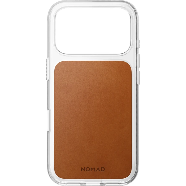 Nomad Clear Leather (Horween) MagSafe kryt iPhone 18 Pro Saddle - Pouzdra - Obrázek b677e757158142089edc502e4528de3c