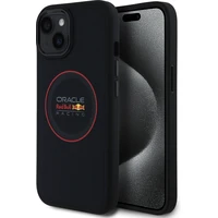 Oracle Red Bull Racing PU Leather Red Ring MagSafe kryt iPhone 15 modrý - Pouzdra