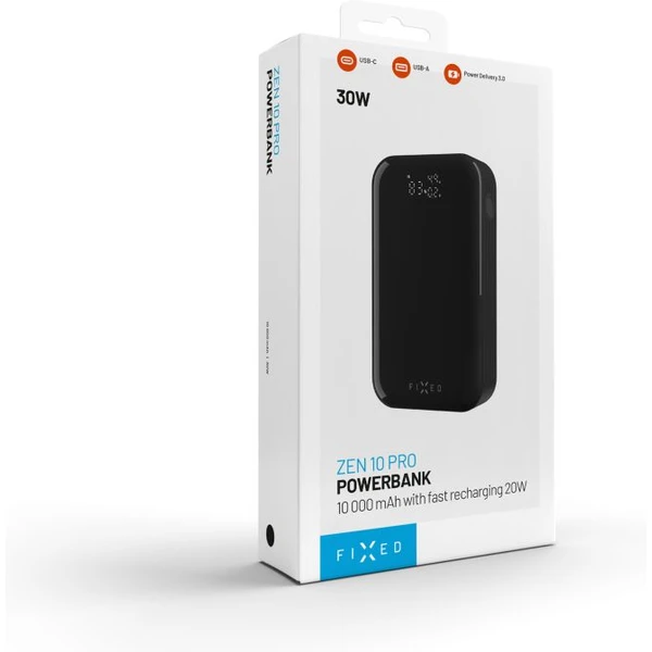 FIXED Zen 10 Pro powerbanka s LCD displejem, 30W, 10 000 mAh, černá - Powerbanky - Obrázek b69f1b99dd0d403ea800214767f0126b