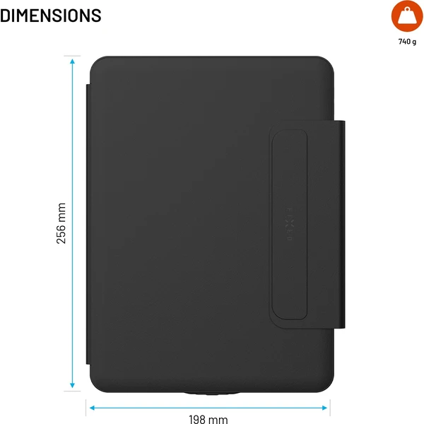 FIXED Typee Enduro pouzdro s USB-C klávesnicí iPad Pro 11" (2018-2022)/iPad Air 11" (2020-2026), CZ - Pouzdra s klávesnicí - Obrázek b6d4a982e39a47e492a77a15dc194674