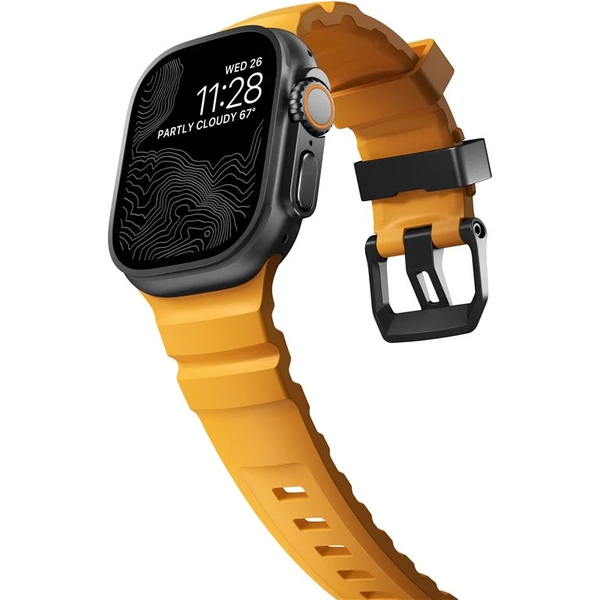Nomad Rocky Point Band řemínek Apple Watch 49/45/44/42mm černý/oranžový - Řemínky - Obrázek b6da86834e174f7fa26d2927ec9630f6