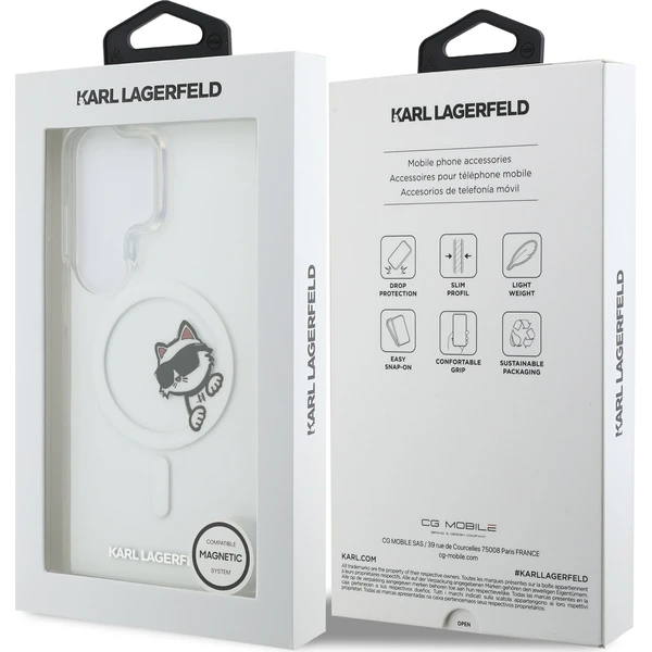 Karl Lagerfeld IML Choupette Peekaboo Logo Magnetic kryt Samsung Galaxy S26 Ultra čirý - Pouzdra - Obrázek b6dad29de59647af8dd3088344e6bc1d