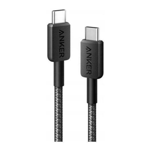 Anker 322 USB-C do USB-C, 0,9m, černý Černá