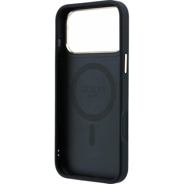 Guess PU 4G Ring Stand MagSafe kryt iPhone 18 Pro Max černý - Pouzdra - Obrázek b6f451a25db4465bb9894f47df1073dc