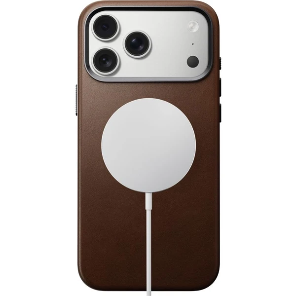 Nomad Traditional Leather Case MagSafe kožený kryt iPhone 17 Pro Max Brown - Pouzdra - Obrázek b721347f6082454e91f2a61ebbfe6729