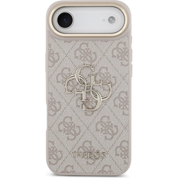 Guess PU Leather 4G Metal Logo Gold Frame kryt iPhone Air růžový - Pouzdra - Obrázek b72ceba562ea4fa78e8f529e10a2bda1