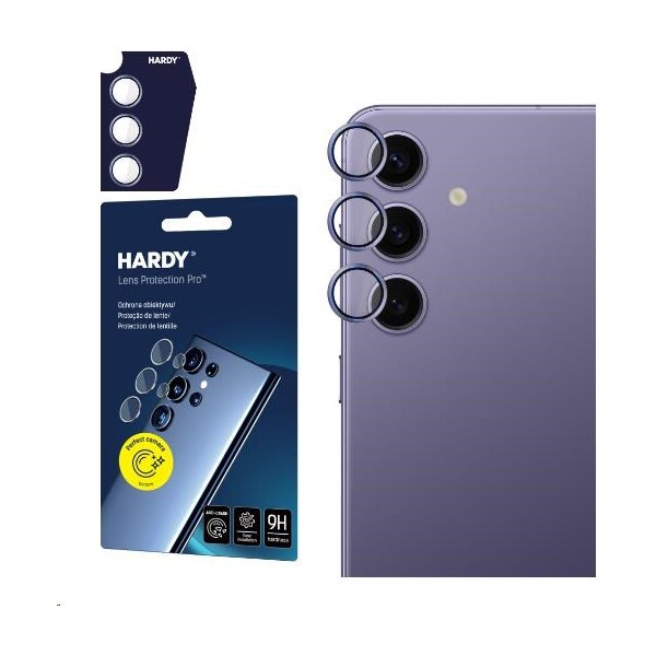 3mk Hardy Lens Protection Pro skla na fotoaparát Samsung Galaxy S24+ fialová