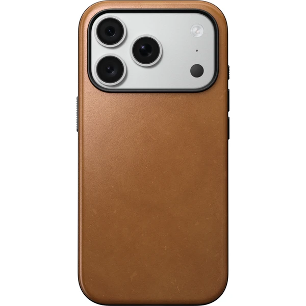 Nomad Modern Leather MagSafe kožený kryt iPhone 17 Pro/18 Pro English Tan - Pouzdra - Obrázek b7400f5730d0407ca5fae4bf09875791
