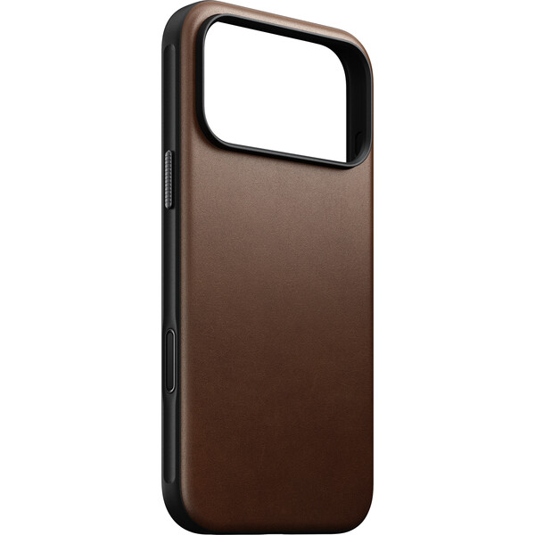 Nomad Modern Leather MagSafe kožený kryt iPhone 17 Pro Max/18 Pro Max Brown - Pouzdra - Obrázek b758ac4809c440ec965f5b48731a34af