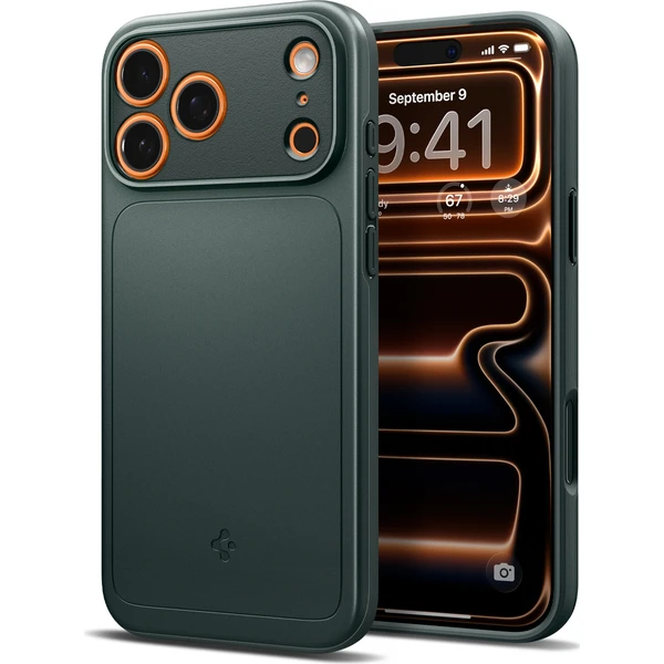 Spigen Thin Fit MagSafe kryt iPhone 18 Pro/17 Pro abyss green - Pouzdra - Obrázek b763284e7aae4a19ad9de16785fc6844