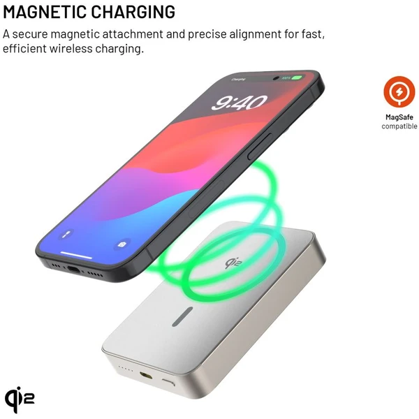 FIXED MagZen 10 Crystal MagSafe/Qi2 powerbanka, 10000mAh, titanová - Powerbanky - Obrázek b768ea3077c348b78829506eeac5d900
